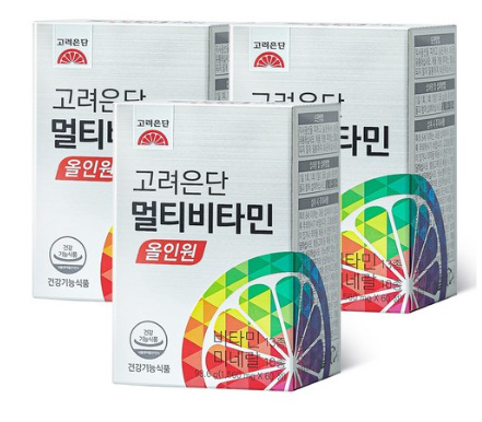 고려은단 멀티비타민 올인원, 60정, 3개