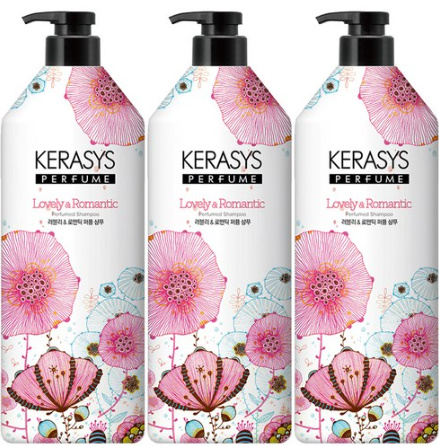 케라시스 러블리 앤 로맨틱 퍼퓸샴푸 꽃향, 980ml, 3개