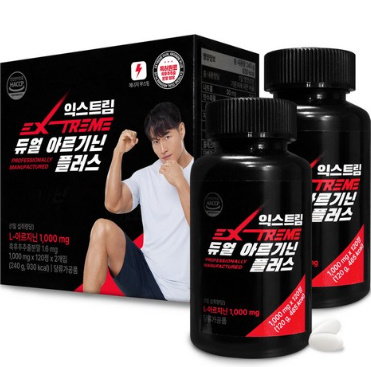익스트림 듀얼 아르기닌 플러스 1000mg, 120정, 2개