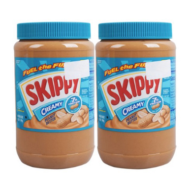 스키피 크리미 땅콩버터, 1.36kg, 2개