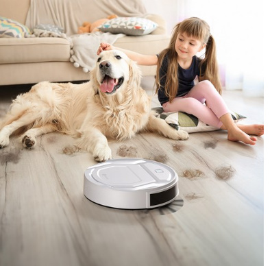 로봇청소기 Lefant M210 진공 및 청소 2 in 1 최대 120분 저소음 슈퍼미니 WIFI 연결 지원 반려동물 털을 위한 음성리모컨 앱 음성리모컨 딱딱한 바닥
